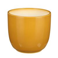 Tusca pot rond oker h14xd14,5cm Mica Decorations - Mica decorations - thumbnail