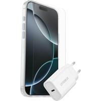 Otterbox Protection + Power KIT EU Set (hoesje + beschermglas + lader) Apple iPhone 16 Pro Max Transparant, Wit MagSafe compatible - thumbnail