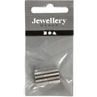 Creativ Company Magnetische sluiting, l: 20 mm, gatgrootte 5 mm, verzilverd, 2 stuk/ 1 doos - thumbnail