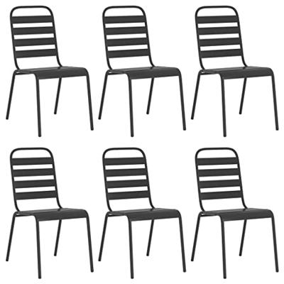 7-delige Tuinset staal antracietkleurig