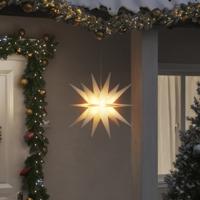 Kerstlamp met LED inklapbaar 57 cm wit - thumbnail