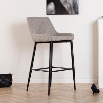 Nohr Barkruk 'Quennel' Linnenlook, kleur Beige (zithoogte 74cm)