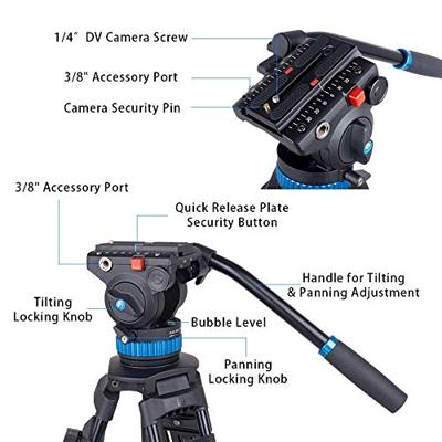 Sirui professioneel Videostatief SH-25 - Lichtgewicht en stabiel