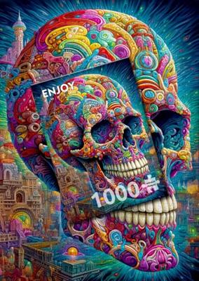 Quirky Skull Puzzel 1000 Stukjes Quirky Skull Puzzel 1000 Stukjes