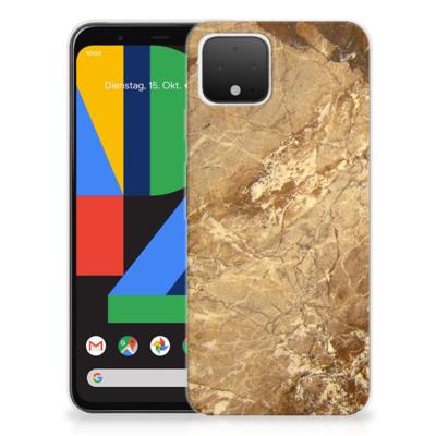 Google Pixel 4 | TPU | Siliconen hoesje | Marmer Creme
