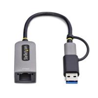 USB-kabel Startech U2GA-USB-C-ETHERNET Grijs - thumbnail