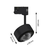 Paulmann ProRail3 Spot Aldan 9W Bla 3000K 3Ph dim 91390 Systeemlamp (basis) ProRail3 LED 0.00 W LED Zwart, Chroom - thumbnail