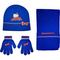 Stamion winterset hello kitty junior acryl blauw 4-delig one-size - thumbnail