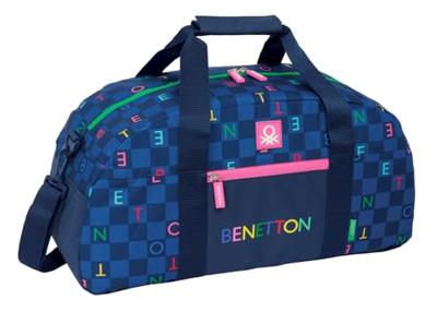 Sporttas Benetton Damero Marineblauw 50 x 26 x 20 cm