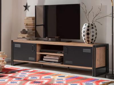 Tv-meubel REXUS 2 deuren atlantische pijnboom Tv-meubel REXUS 2 deuren atlantische pijnboom