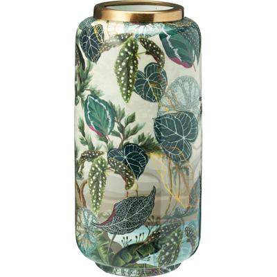 Home & Styling Vaas jungle print 30cm metaal