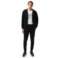 Lacoste Hooded Zipper Trainingspak Heren Zwart - Maat L - Kleur: Zwart | Soccerfanshop - thumbnail