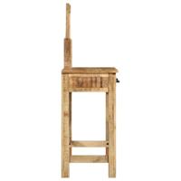 Plafondtafel met lade Bruin 100 x 40 x 120 cm Massief mangohout - thumbnail