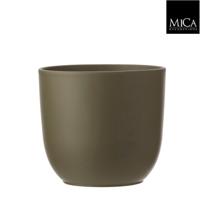 Mica Decorations tusca pot groen 23x20cm - thumbnail