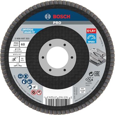 Bosch Accessoires 1 Lamellenschijf 115 X571, Best for Metal recht, 60 - 2608607323 Bosch Accessoires 1 Lamellenschijf 115 X571, Best for Metal recht, 60 - 2608607323