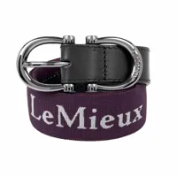 LeMieux Elasticated Riem bordeaux maat:m - thumbnail