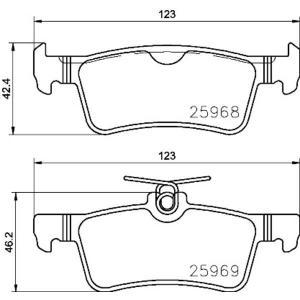 Remblokken set P61126