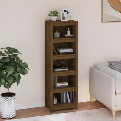 Boekenkast 50x35x154 cm massief grenenhout honingbruin Boekenkast 50x35x154 cm massief grenenhout honingbruin