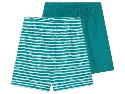lupilu 2 baby shorts (Petrol/wit, 62/68)