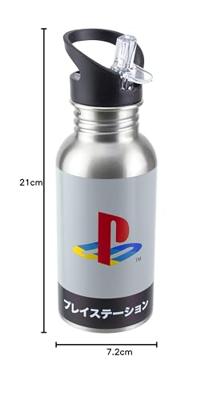 Playstation - Metal Water Bottle with Straw