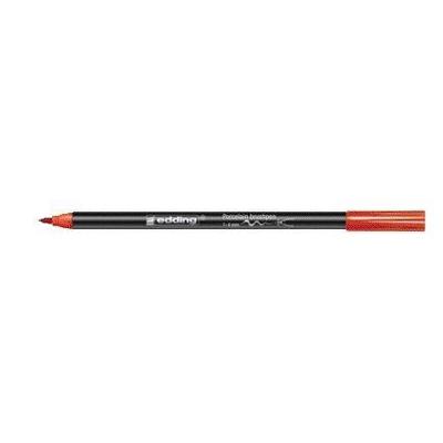 Brushpen edding 4200 porselein rood