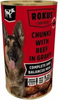 Rokus Chunks Adult hondenvoer rund 1,24kg - thumbnail