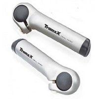 TranzX jd-888 stuur bar ends alu zilver 80 mm
