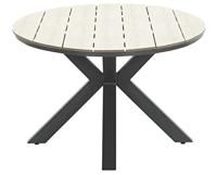 Edison tafel Ø122 cm zwart/teak - thumbnail