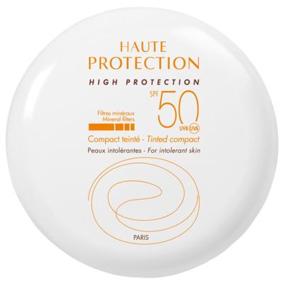 Avène Solaires Gamme Blanche 100% Minérale Compact Teinté Sable Crème SPF50 10gr