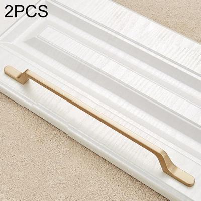 2 stuks 9008-224 moderne eenvoudige kast deur handvat lade kast zink legering handvat (goud)