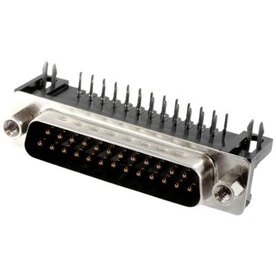 Connfly DS1037-25MNAKT74-0CC DS1037-25MNAKT74-0CC D-sub male connector Aantal polen: 25 Soldeerpennen 1 stuk(s) Tray