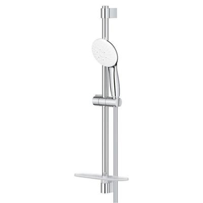 GROHE Tempesta 110 Glijstangset - 60cm - ronde handdouche - 3 straalsoorten - gladde doucheslang - met zeephouder - chroom 27600003