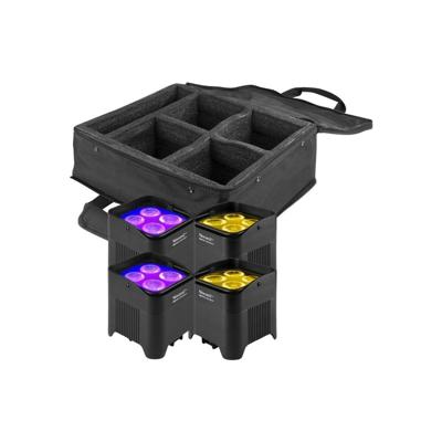 Beamz BBP54 set van 4 Uplights met tas