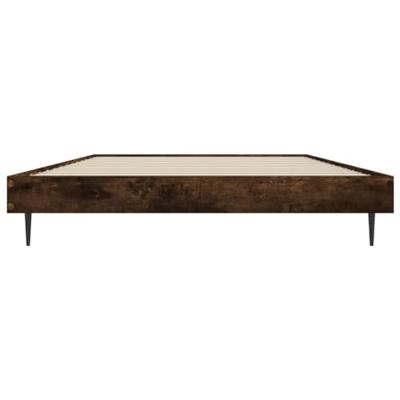 Bedframe zonder matras hout gerookt eikenkleurig 90x200 cm