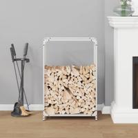 Brandhoutrek 60x28x90 cm koudgewalst staal wit - thumbnail