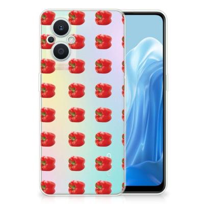 OPPO Reno8 Lite Siliconen Case Paprika Red OPPO Reno8 Lite Siliconen Case Paprika Red