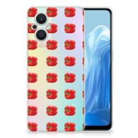 OPPO Reno8 Lite Siliconen Case Paprika Red - thumbnail