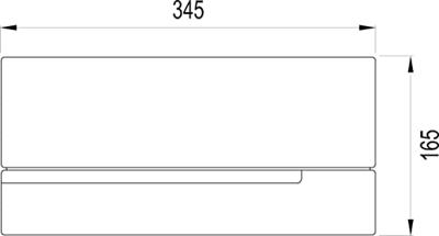 Wisa Serie 2100 bedieningspaneel glans wit tbv Wisa 2000 reservoir