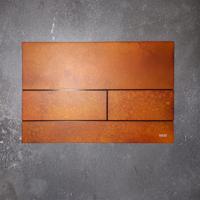 Bedieningsplaat Toilet TECE Square II Geroest Staal TECE - thumbnail