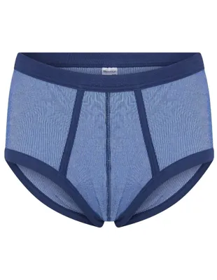 Heren slip met gulp - blauwe streep M2000