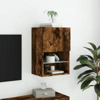 Tv-meubel LED-verlichting 40,5x30x60 cm gerookt eikenkleurig - thumbnail