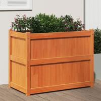 VidaXL Plantenbak 90x50x70 cm massief grenenhout wasbruin - thumbnail