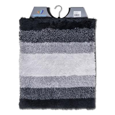 Wicotex bidetmat regenboog zwart grijs 50x60cm Wicotex bidetmat regenboog zwart grijs 50x60cm