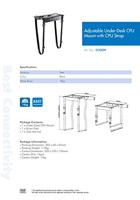 LogiLink PC-houder Onder tafel EO0009 Zwart Belastbaar tot=10 kg - thumbnail