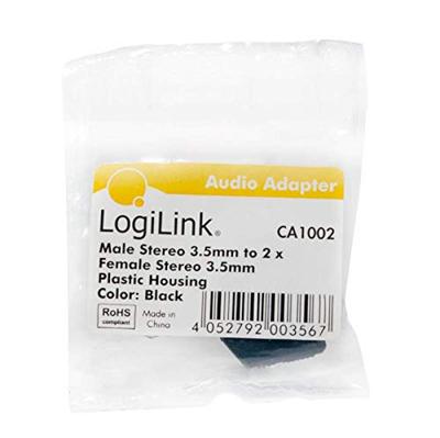 LogiLink CA1002 kabeladapter/verloopstukje audio splitter 3,5mm naar 2x 3,5mm - thumbnail