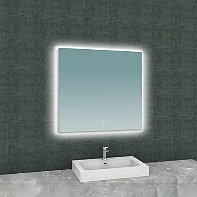 Soul spiegel vierkant met LED, dimbaar en spiegelverwarming 80 x 80 cm