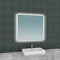 Soul spiegel vierkant met LED, dimbaar en spiegelverwarming 80 x 80 cm - thumbnail
