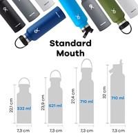 Hydro Flask 21 Oz Standard Flex Straw Cap Thermosfles Indigo 621 ml - thumbnail