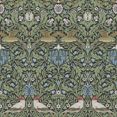 Dutch Wallcoverings Hidden Treasures 2 -Bird Green/Blue - Groen/Blauw