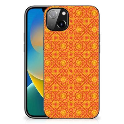 iPhone 14 Plus Back Case Batik Oranje